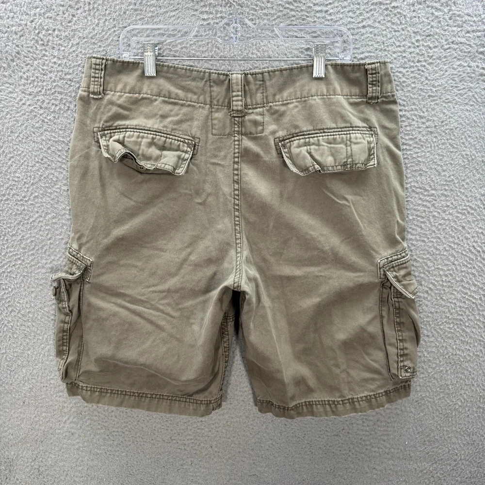 Levi Strauss Shorts‎ Mens 38 Green Cargo Skater Heavy Weight Grunge Faded Y2K